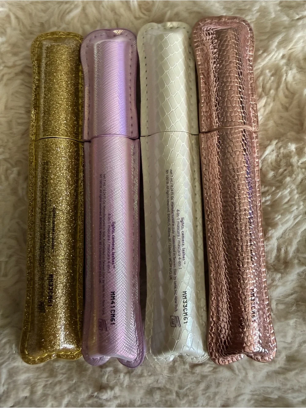 Tarte 4 in 1 Lights, Camera, Action mascara set. 4 tubes- black